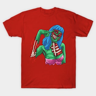 scary zombie smiling T-Shirt